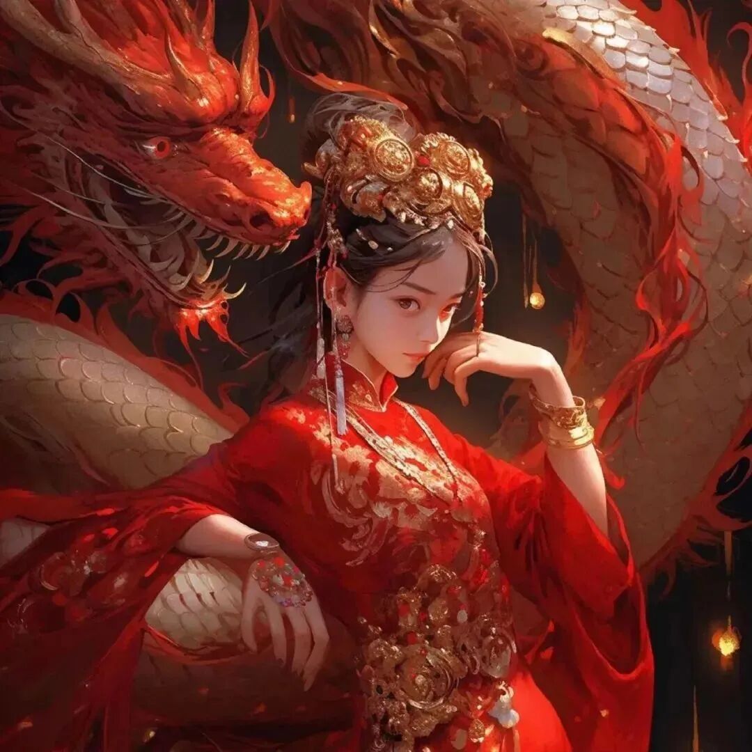 xinnianxuankuaiqing新年龙年炫酷动漫情侣头像