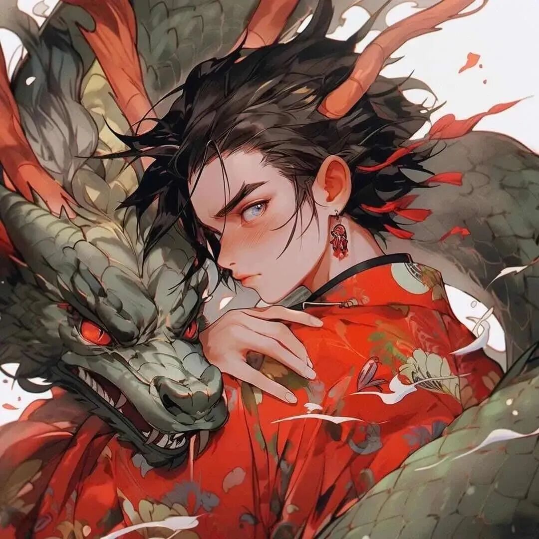 xinnianhenkugaiqing新年龙年炫酷动漫情侣头像