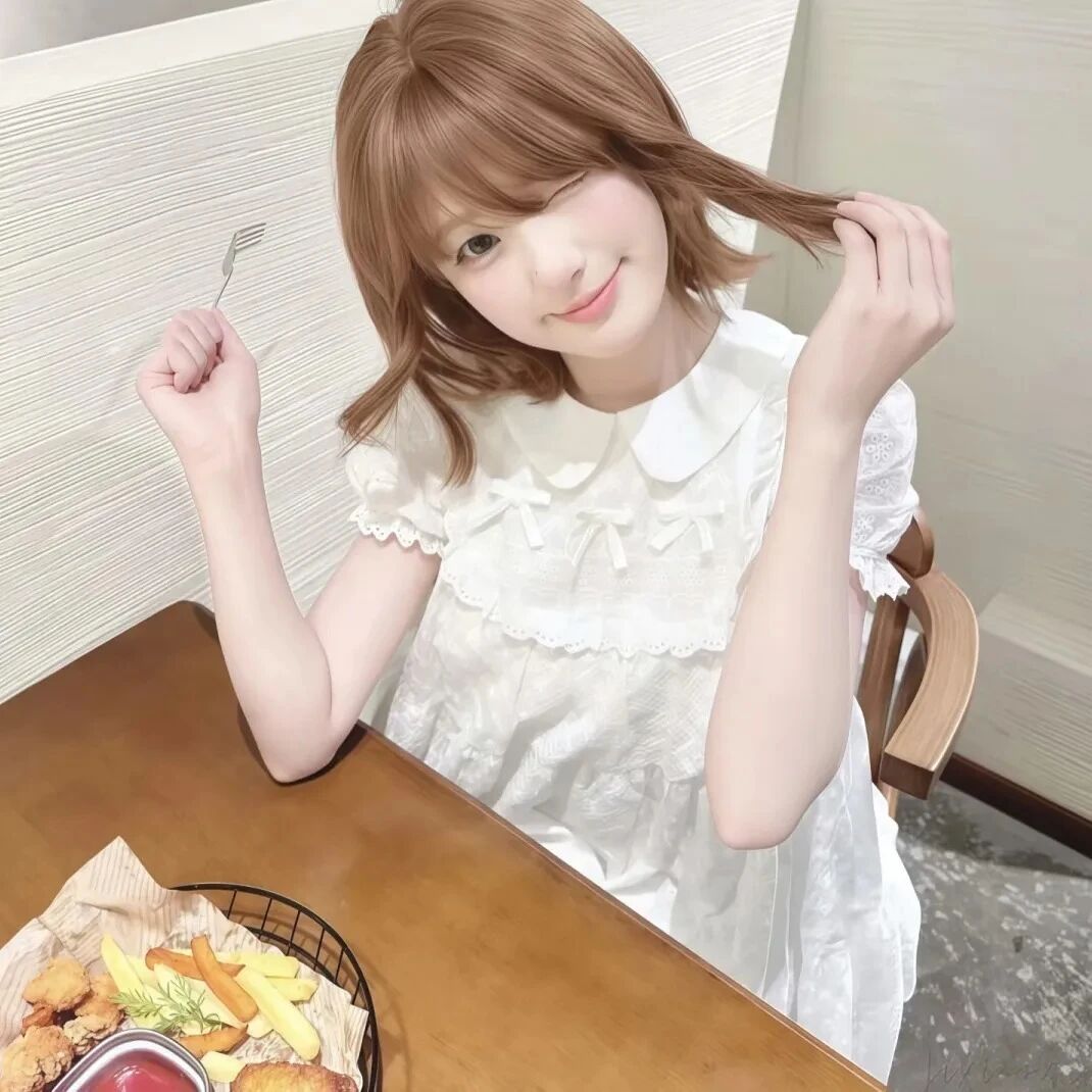 吃饭甜妹女生头像