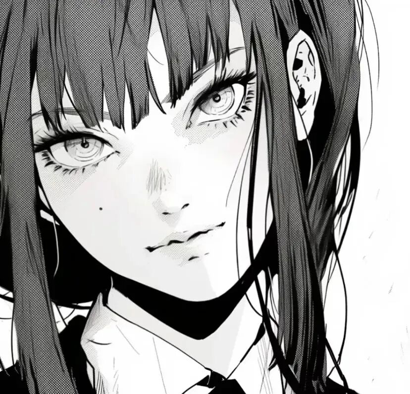 冷酷黑白动漫头像女