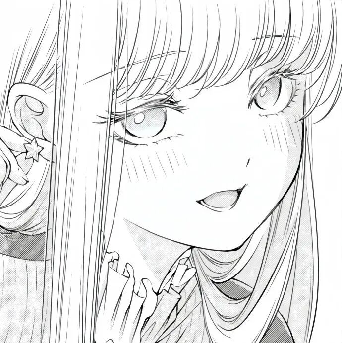 黑白动漫头像女
