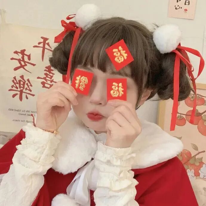 新年小女孩萌娃头像