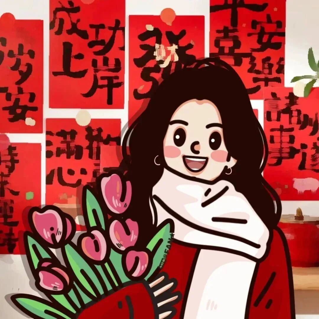 haoyunshuiaiqing好运手绘情侣头像