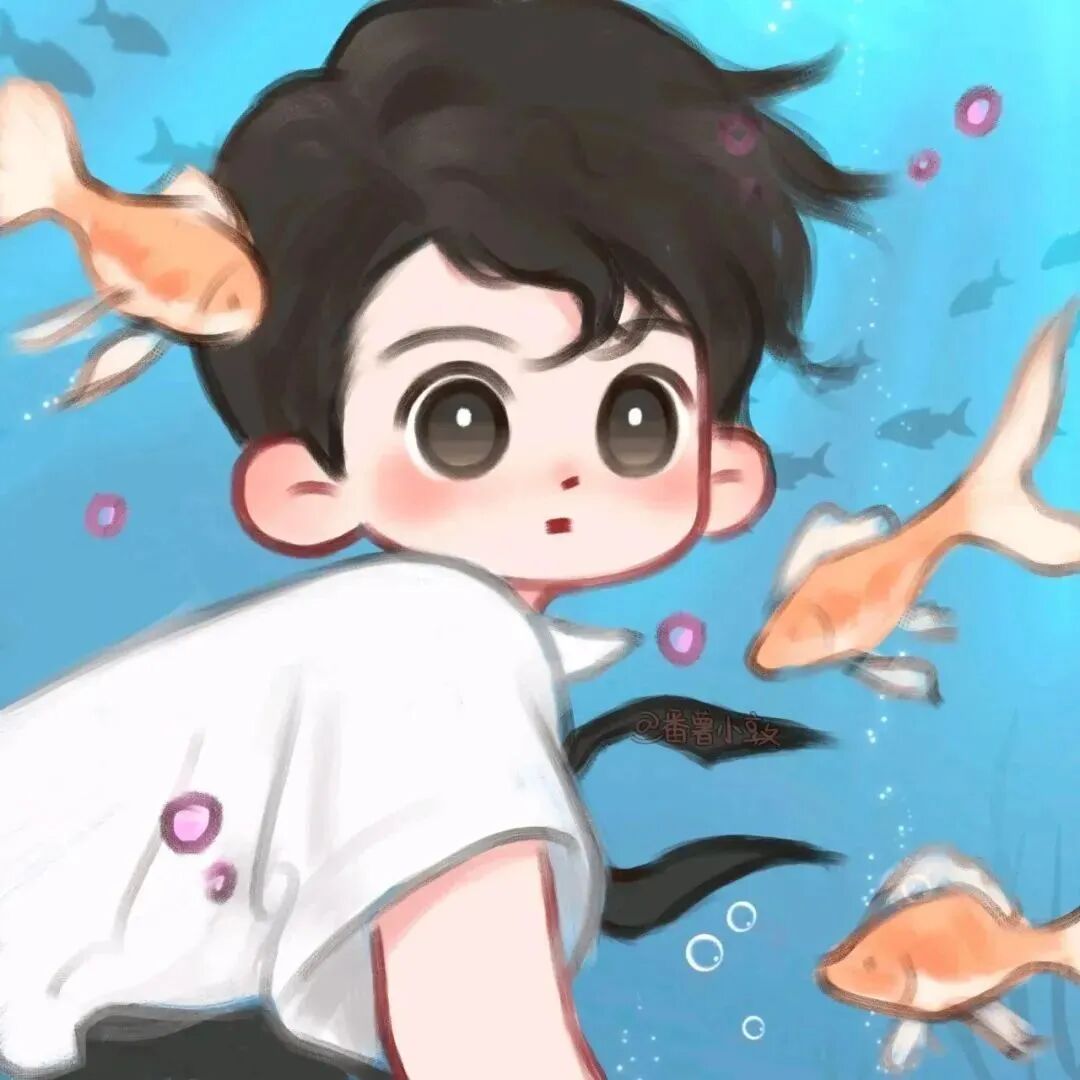 renyudongmanlove人鱼动漫情侣头像
