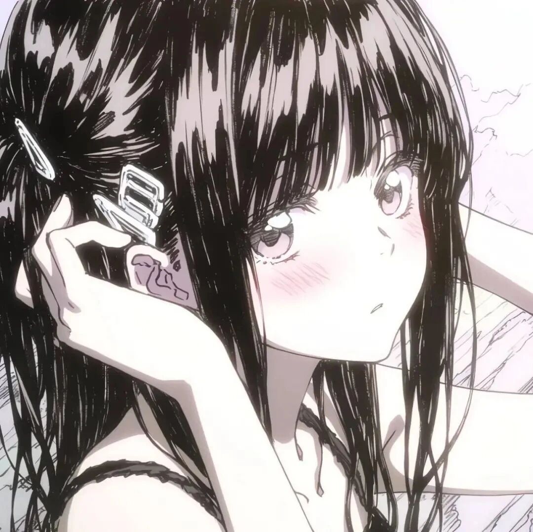 古早感动漫头像女