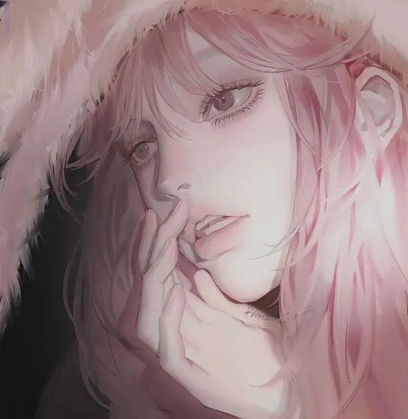 温柔插画动漫头像女