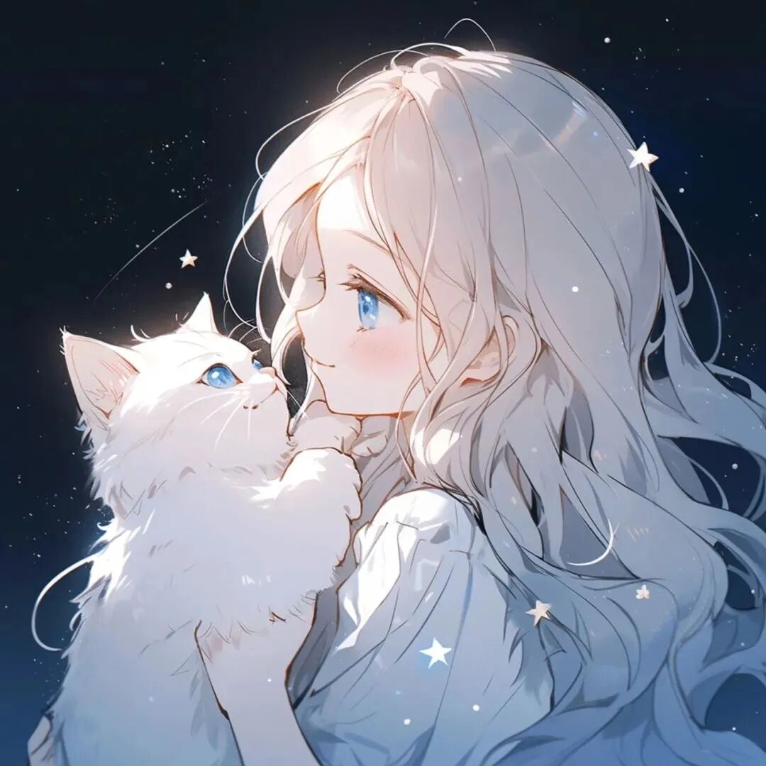 bzmaomiguimitounb抱着猫咪二人闺蜜头像动漫闺蜜头像