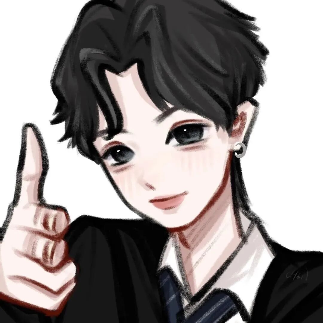 mzshqinglvxiang手绘情侣头像