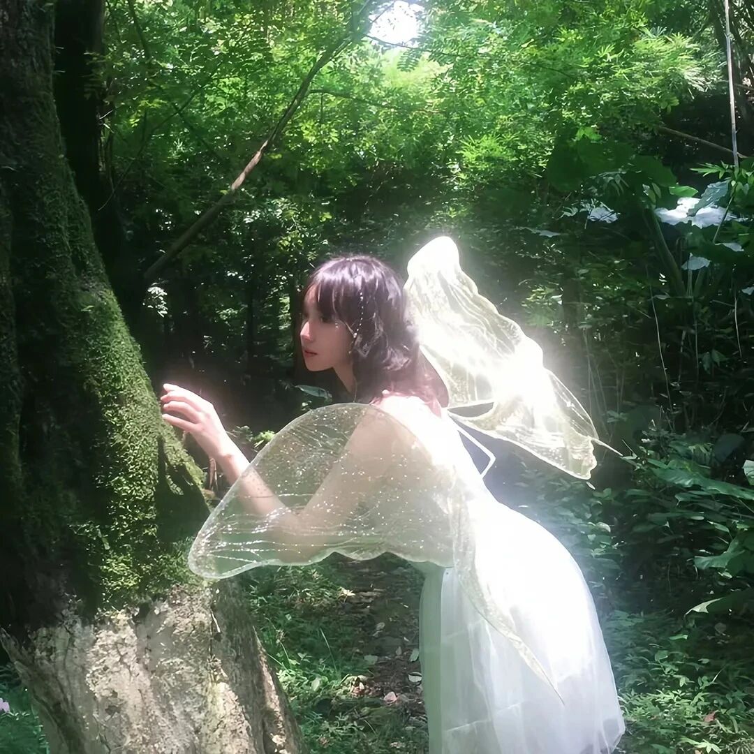 小清新蝴蝶女生头像