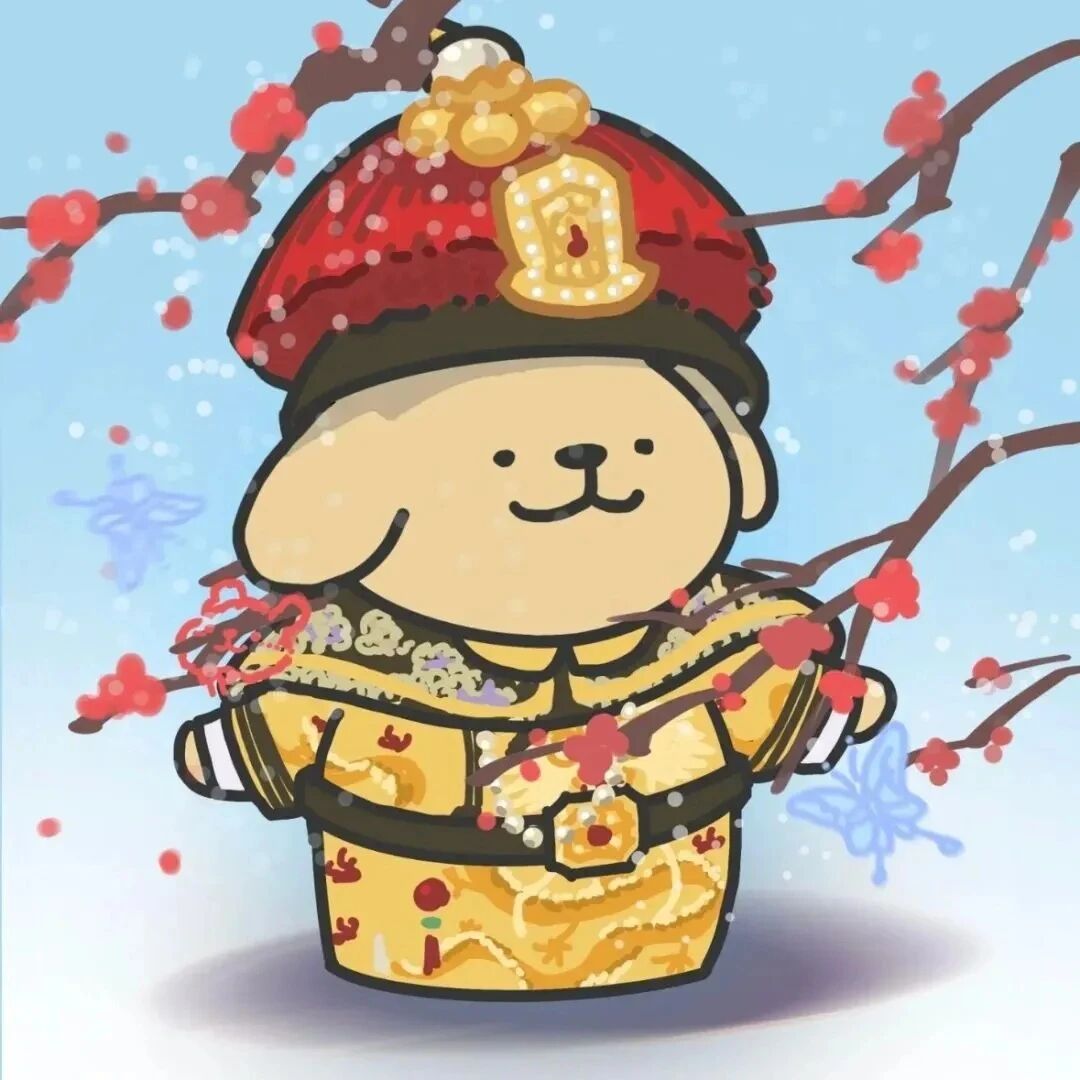 xiantiaohuandixinsan可爱线条小狗卡通情侣头像