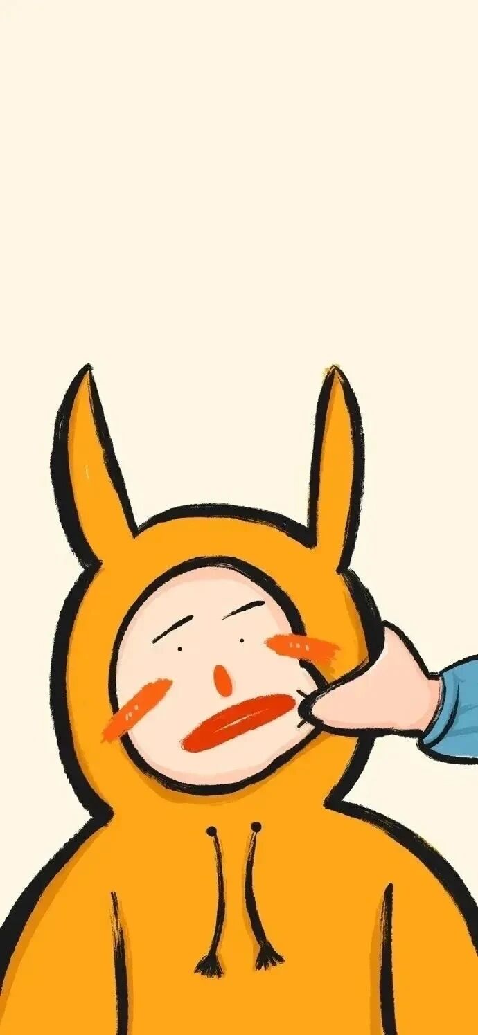 可爱情侣插画壁纸