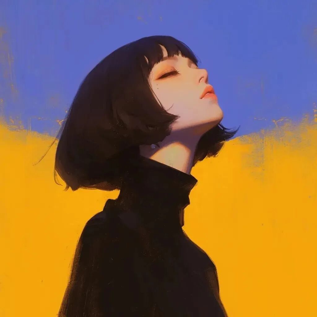温柔插画动漫头像女