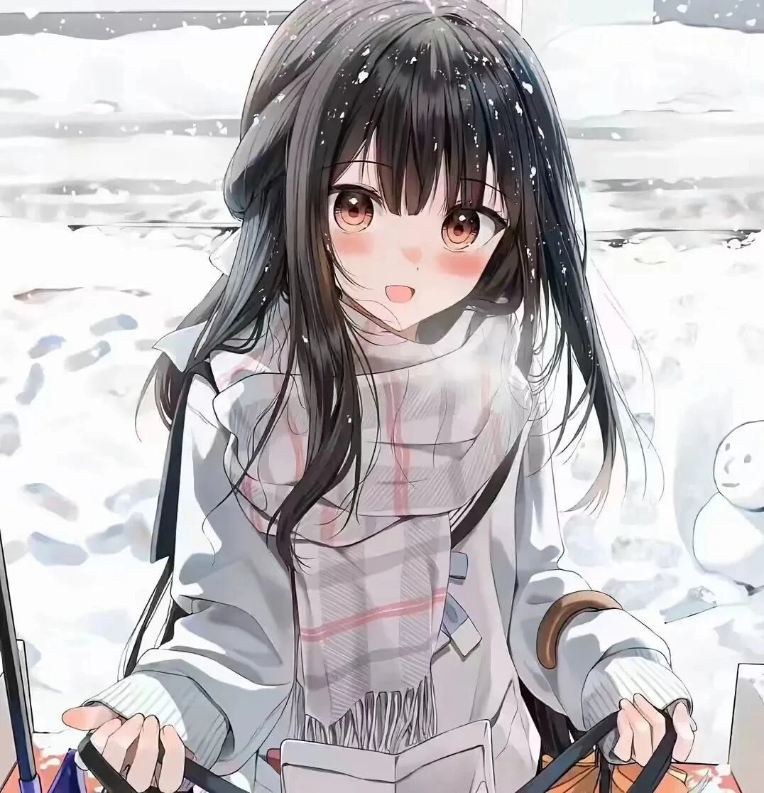 冬天温柔动漫头像女