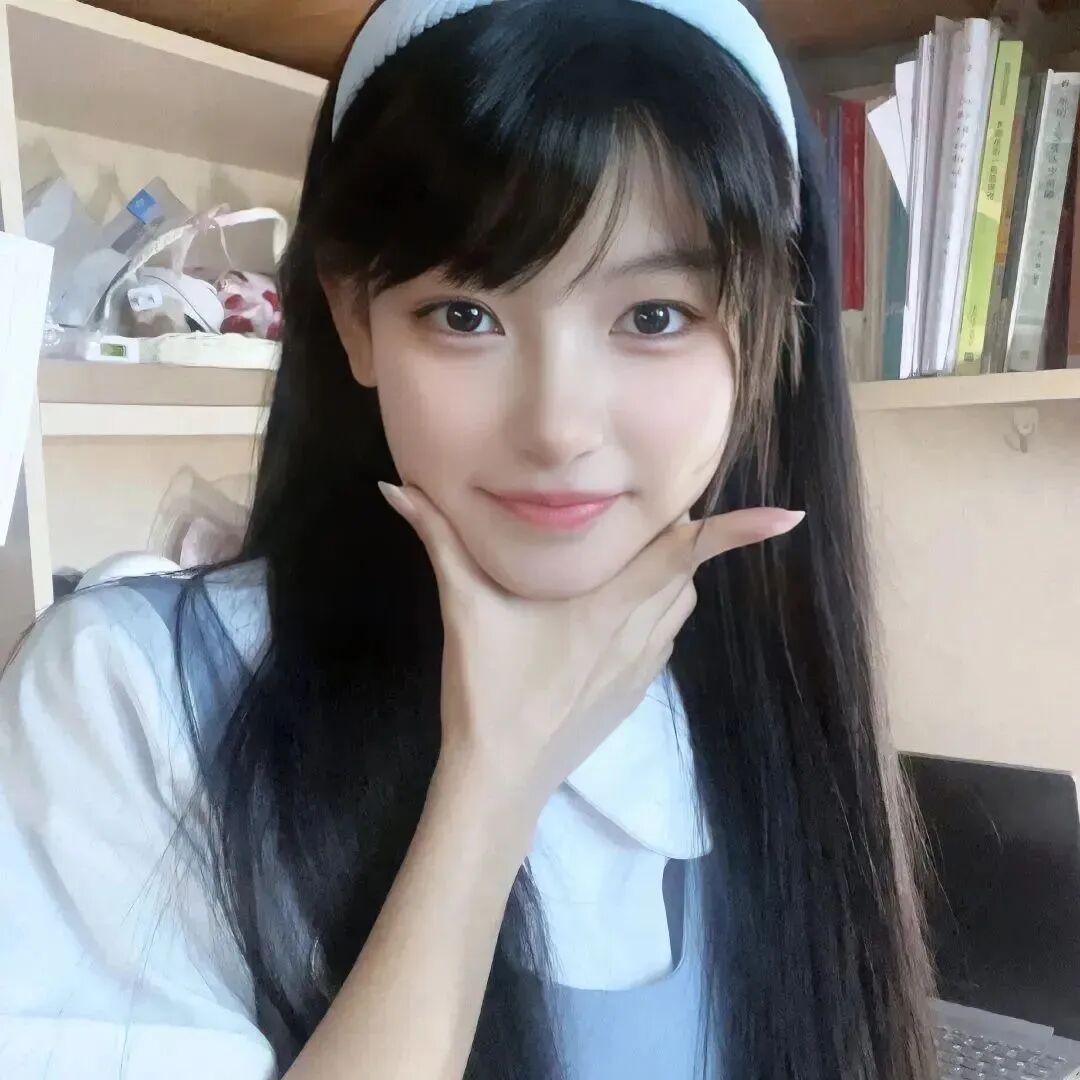 手势温柔女生头像