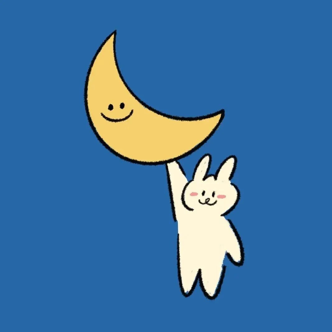 waxinglianren星星月亮卡通情侣头像