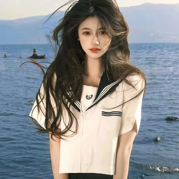 氛围感海边女生头像