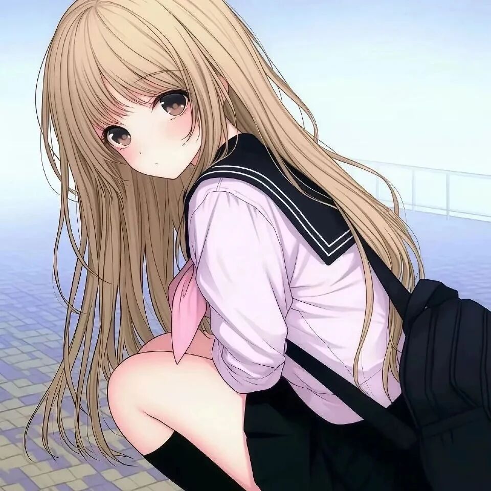 学院风动漫头像女