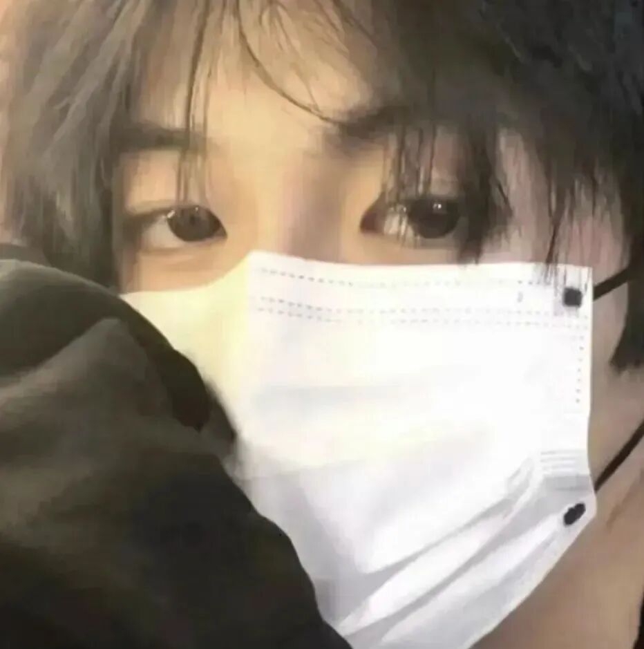bdnkouzzominxinfaxiao口罩单人真人情侣头像