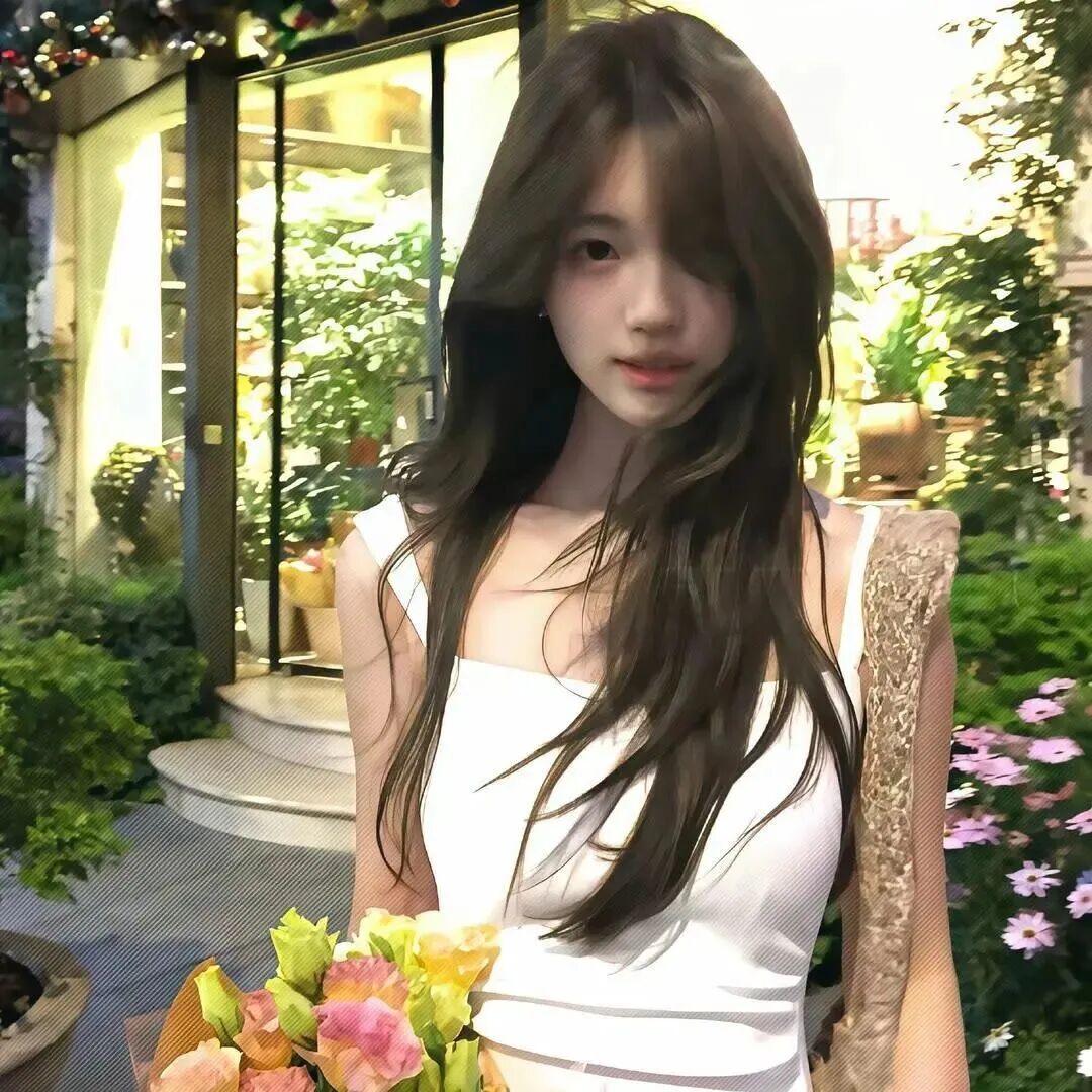 鲜花甜妹女生头像