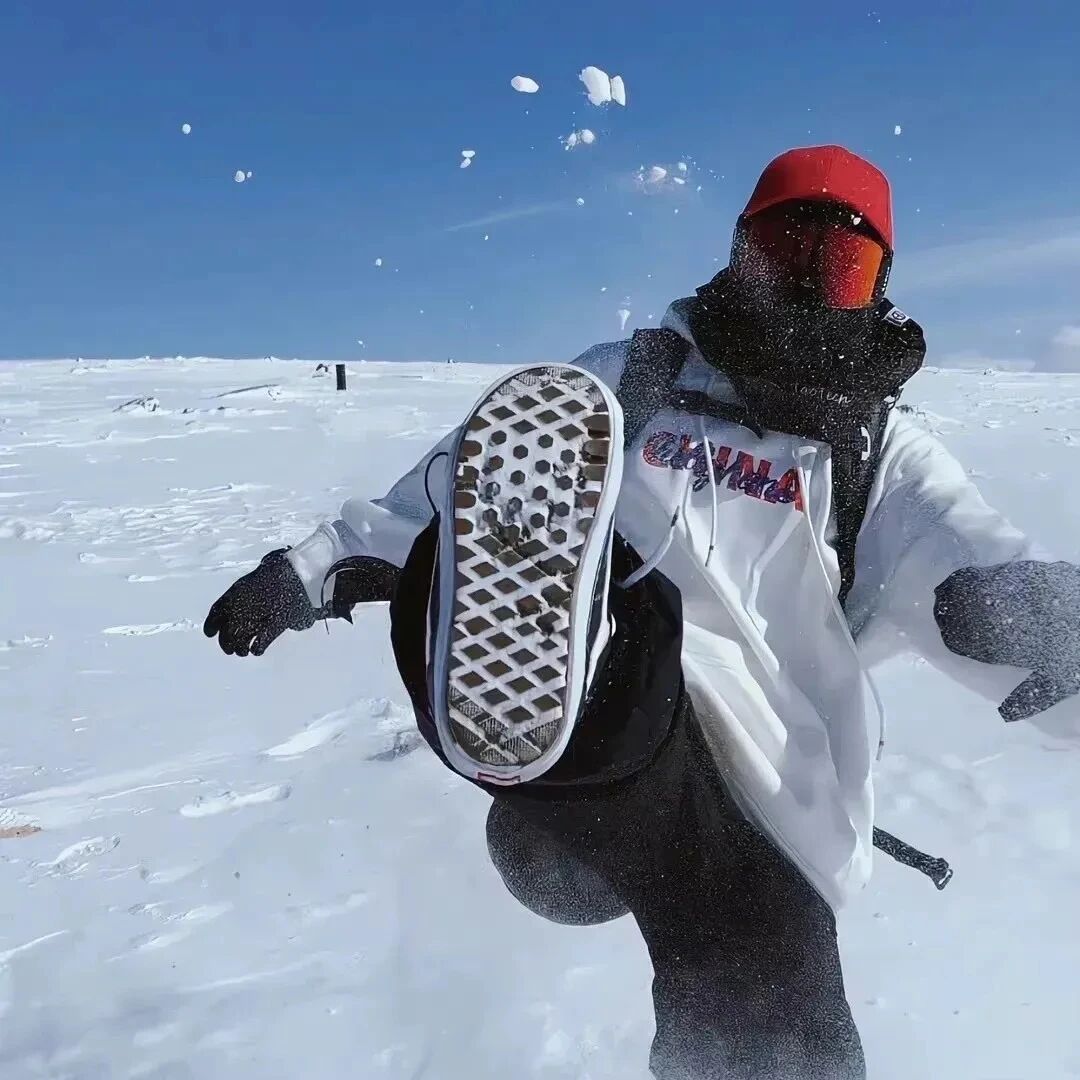 冬天滑雪不露脸男生头像