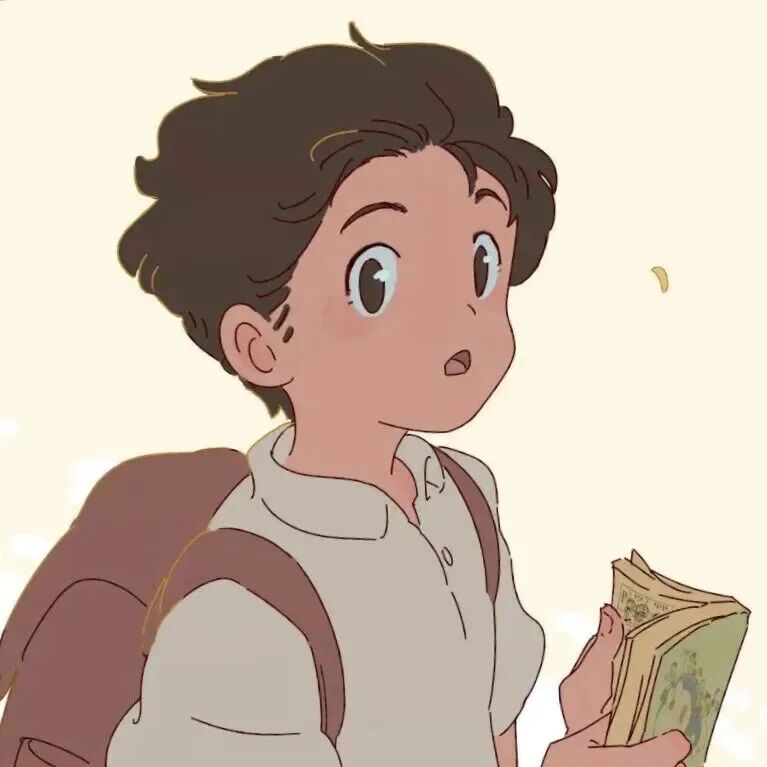 书包少年感动漫头像男