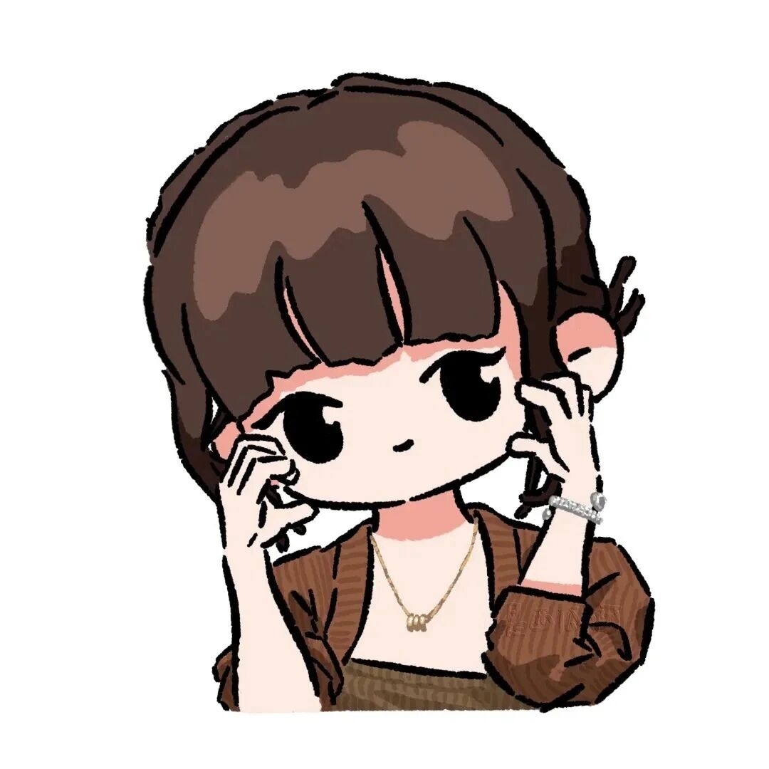 jfgxiaorenbaididuiyou白底四人闺蜜头像卡通闺蜜头像