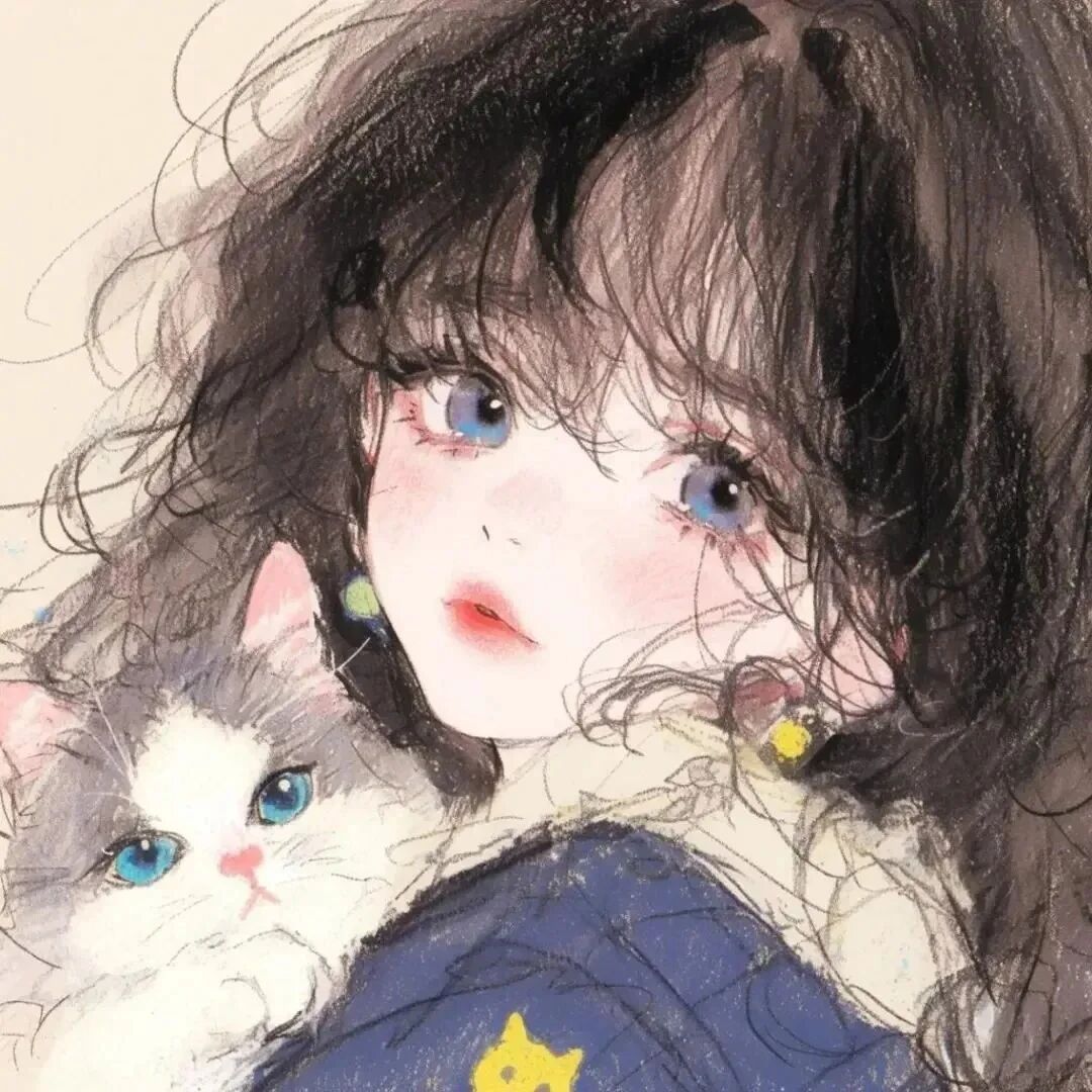 njgygsnchauyouduiyou四人闺蜜头像插画闺蜜头像