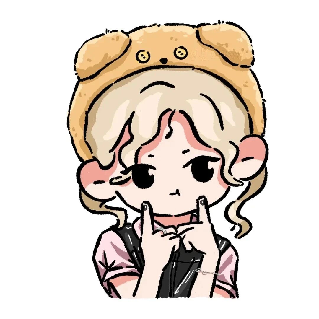 jfgxiaorenbaididuiyou白底四人闺蜜头像卡通闺蜜头像