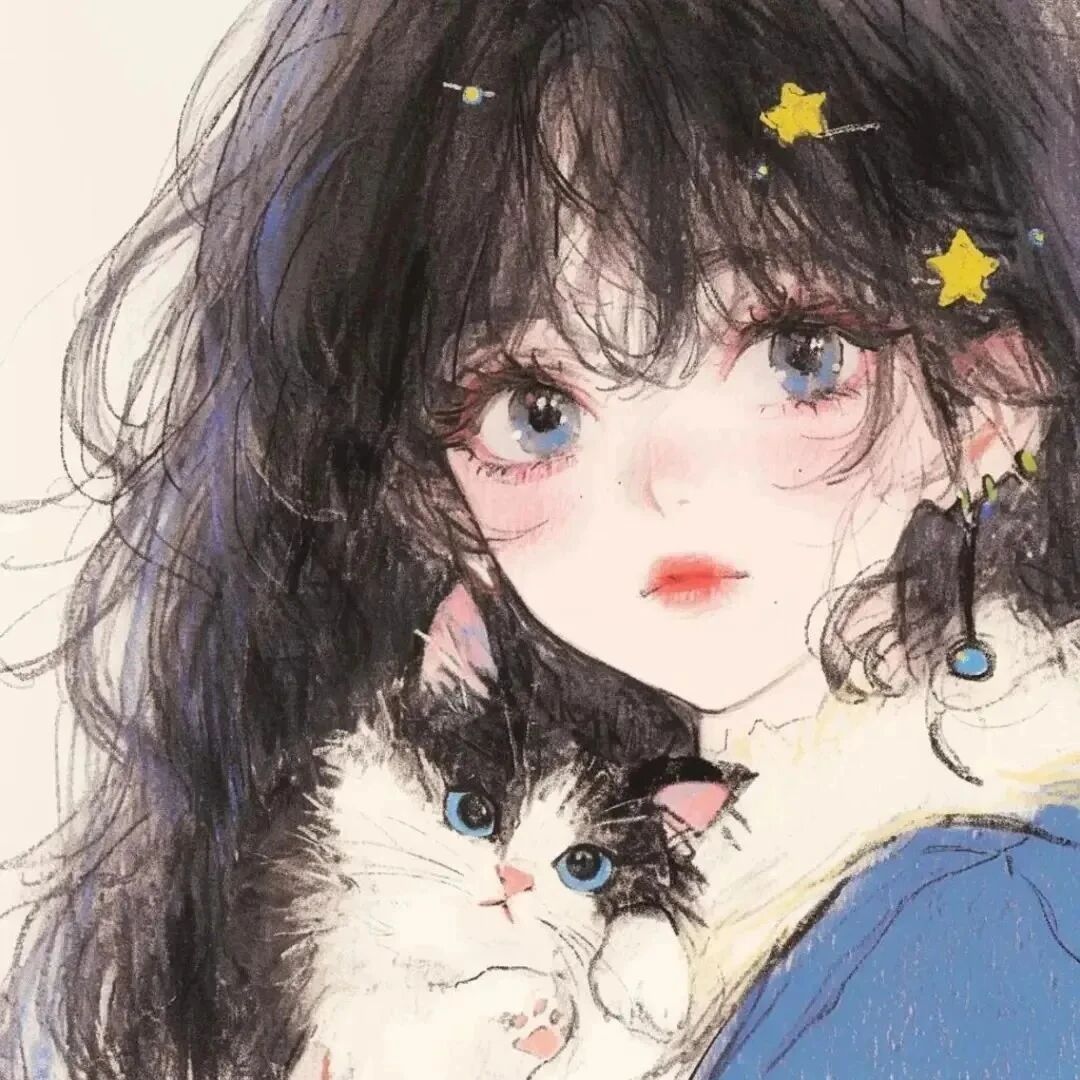 njgygsnchauyouduiyou四人闺蜜头像插画闺蜜头像