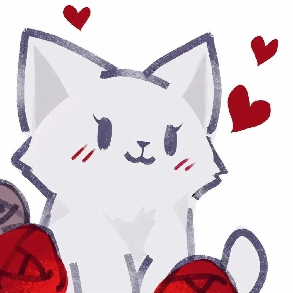 zuidiaohzeuayaomei可爱鲜花猫咪卡通情侣头像