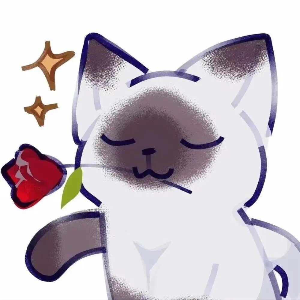 zuidiaohzeuayaomei可爱鲜花猫咪卡通情侣头像