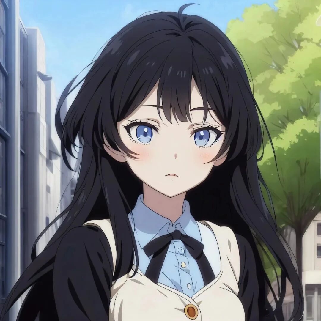 温柔学院风动漫头像女