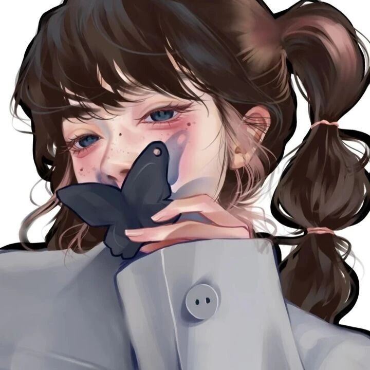 双马尾潮流动漫头像女