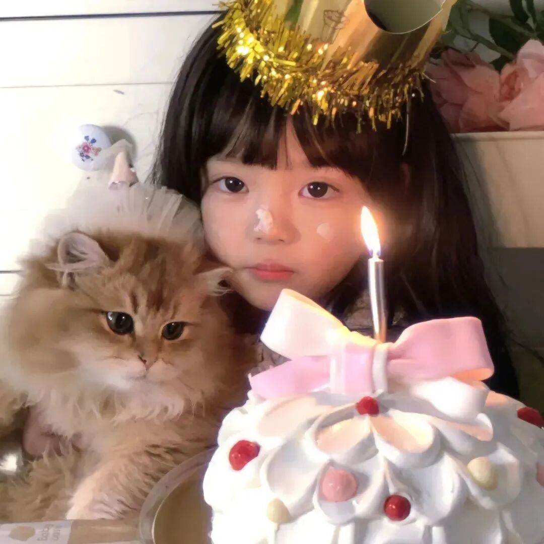 生日快乐小女孩萌娃头像