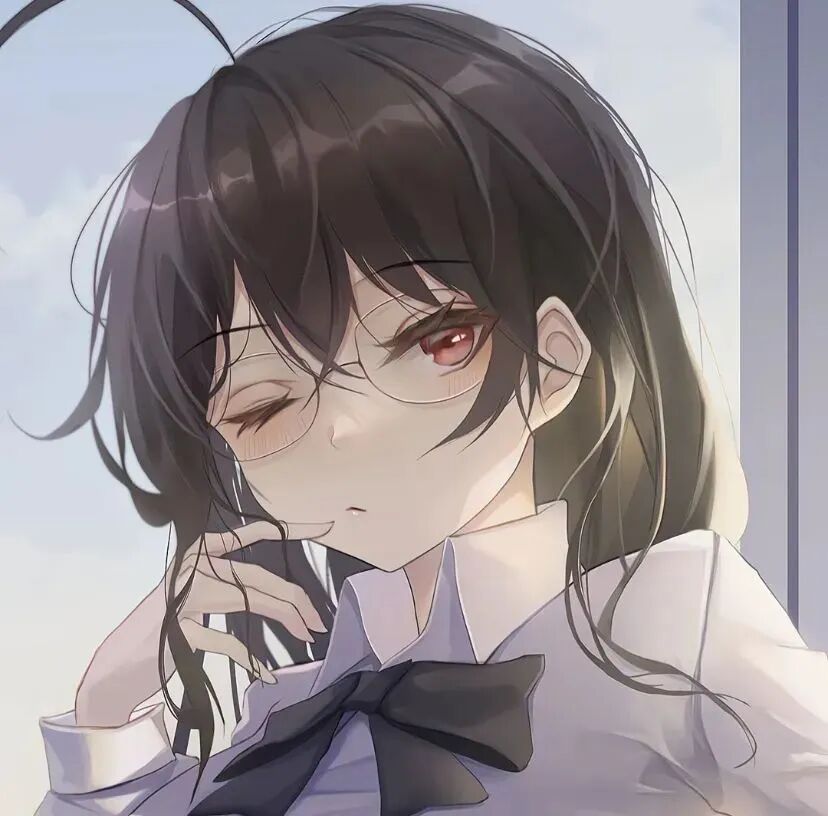学院风动漫头像女