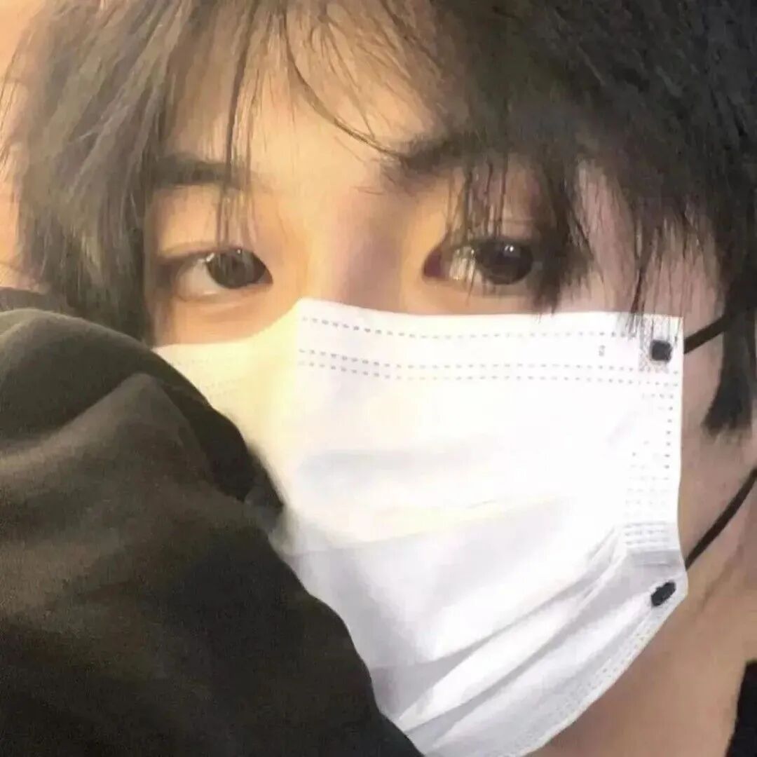 口罩个性不露脸男生头像