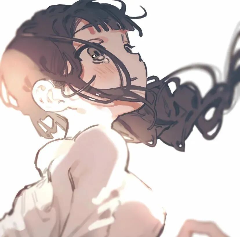 光感动漫头像女