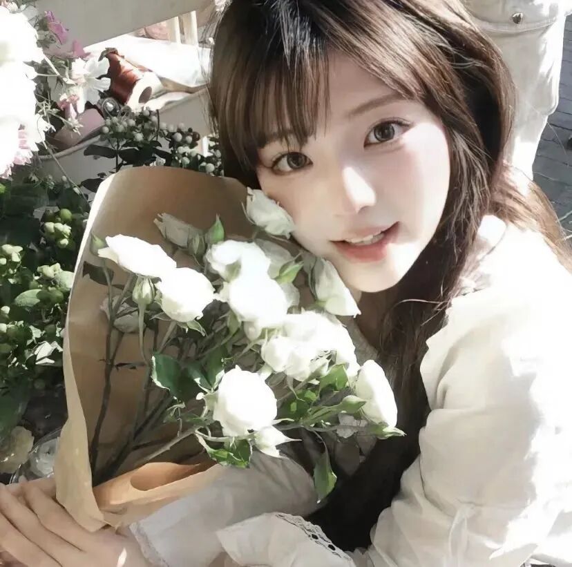 温柔鲜花女生头像