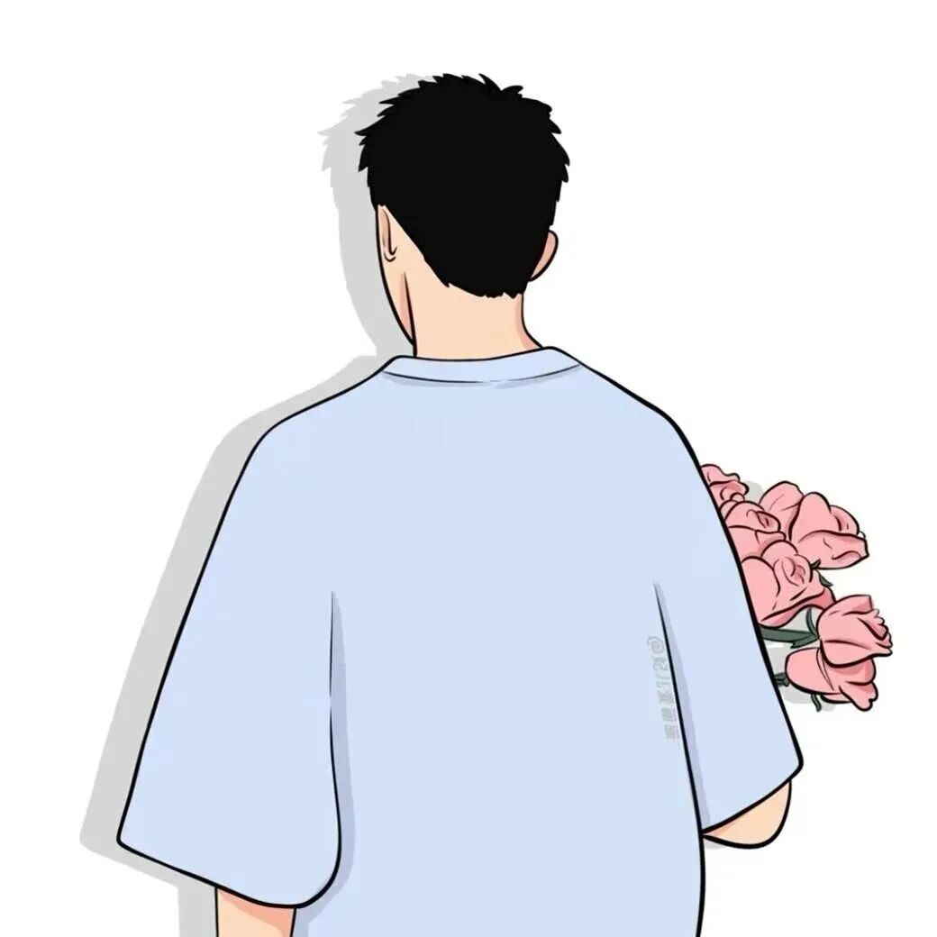 xianhuabaolianren鲜花手绘动漫情侣头像