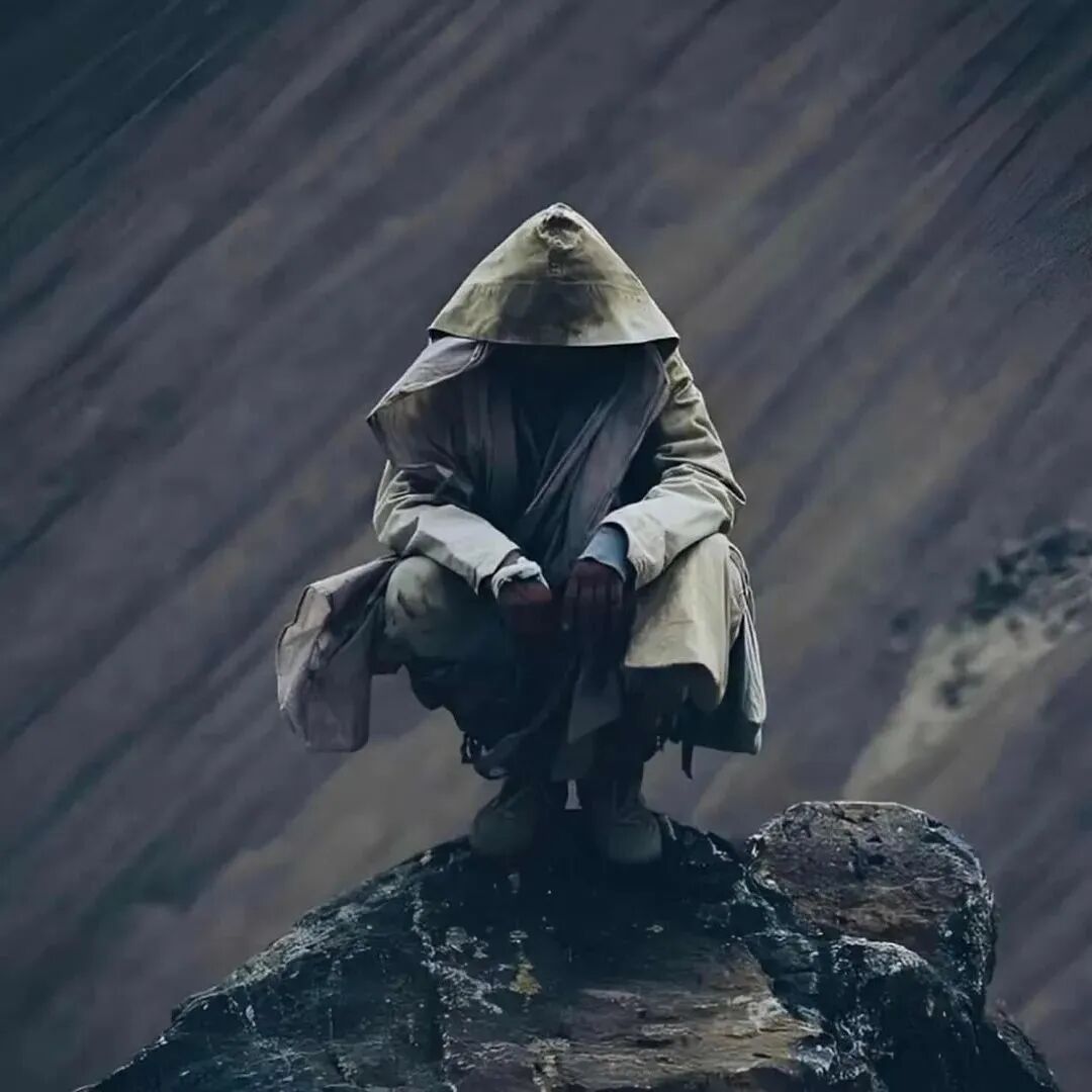 孤独感不露脸男生头像