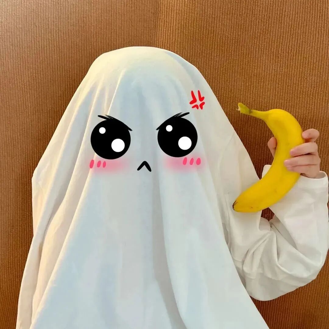 xiangjiaobquyhzhouyu可爱蒙面表情情侣头像