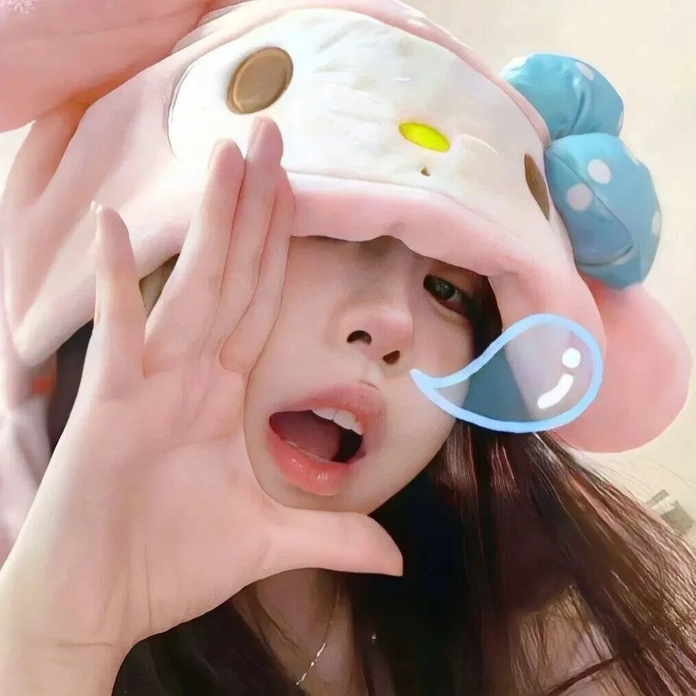手势甜妹女生头像