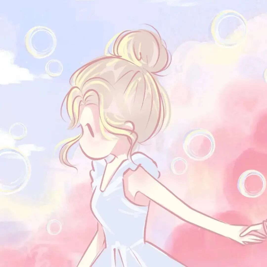 qiansoulaznguqduiyou二人闺蜜头像插画闺蜜头像