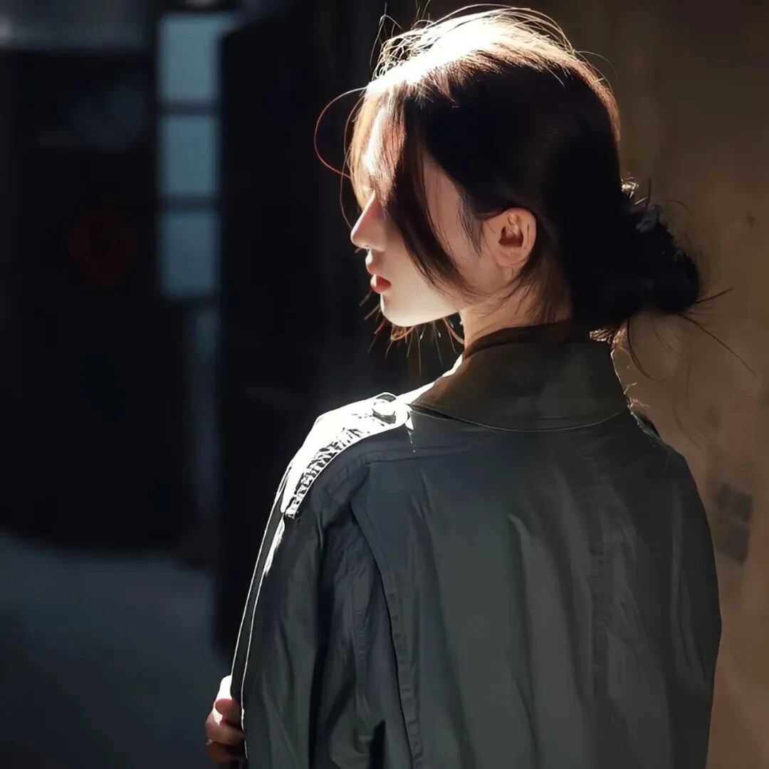 氛围感侧脸女生头像