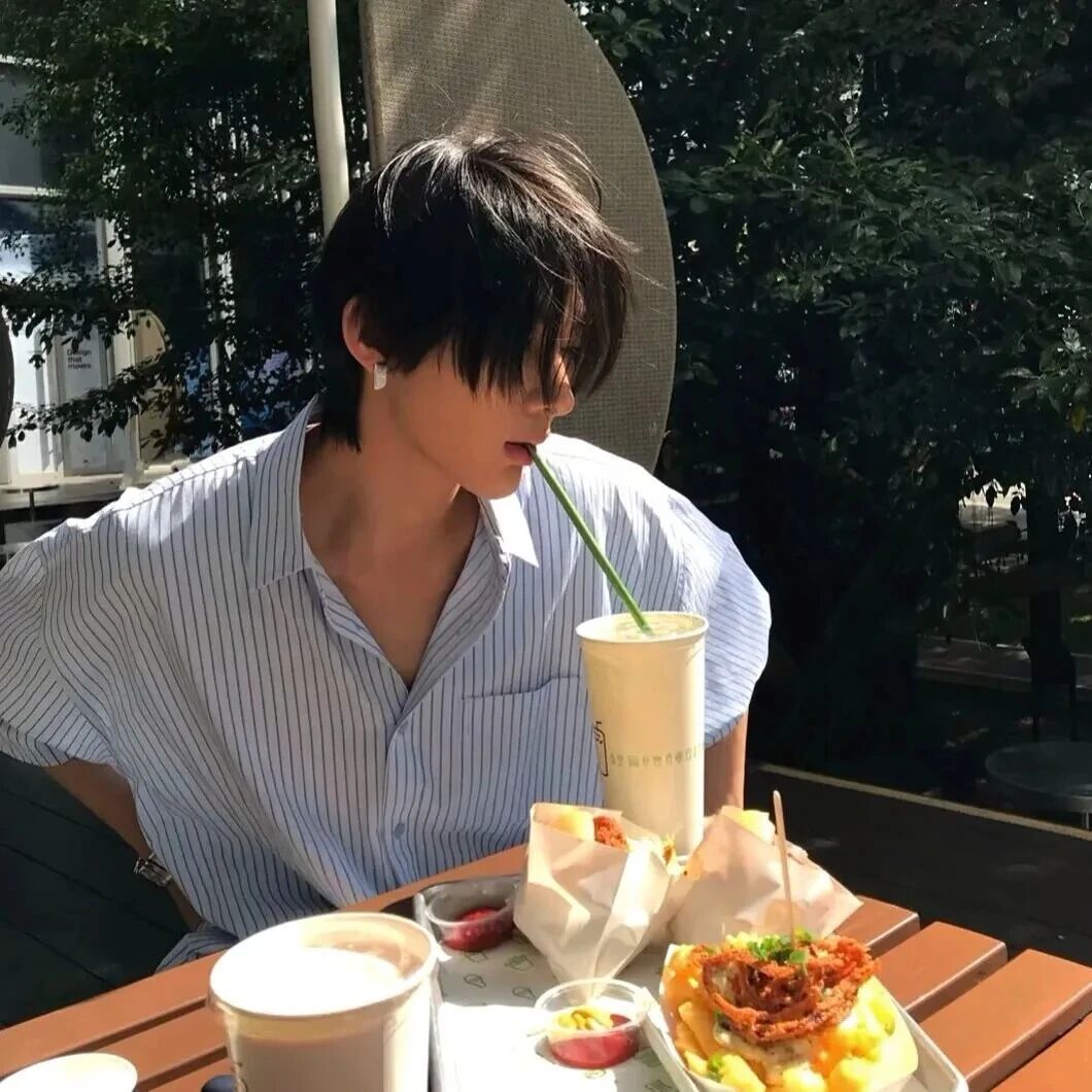 吃饭个性男生头像