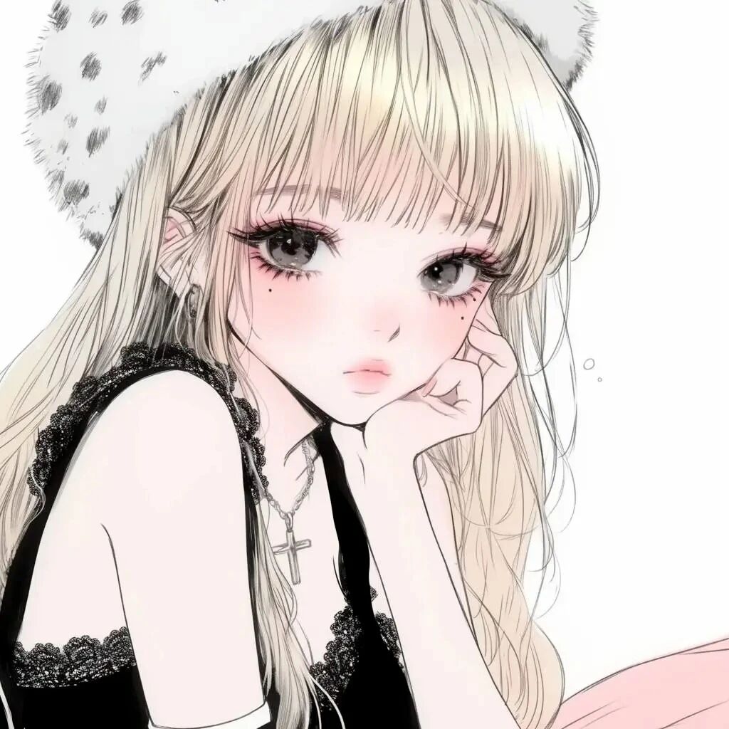 古早感动漫头像女
