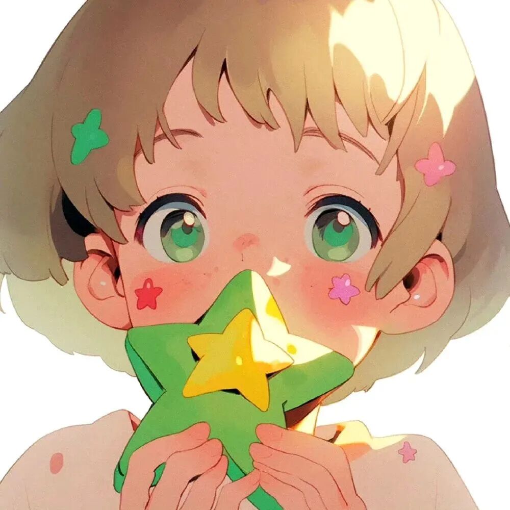 xingnanhaipaituo星星可爱卡通情侣头像