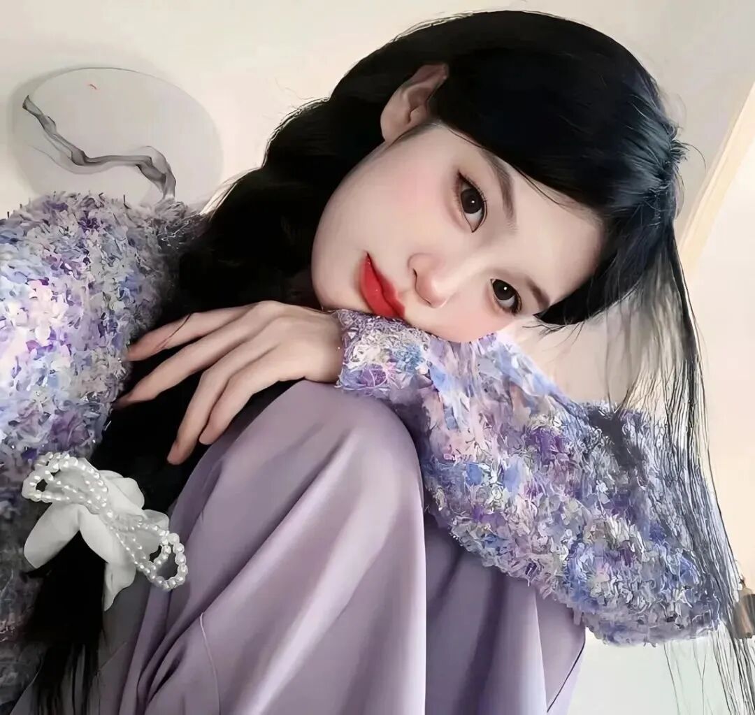 紫色系小众女生头像