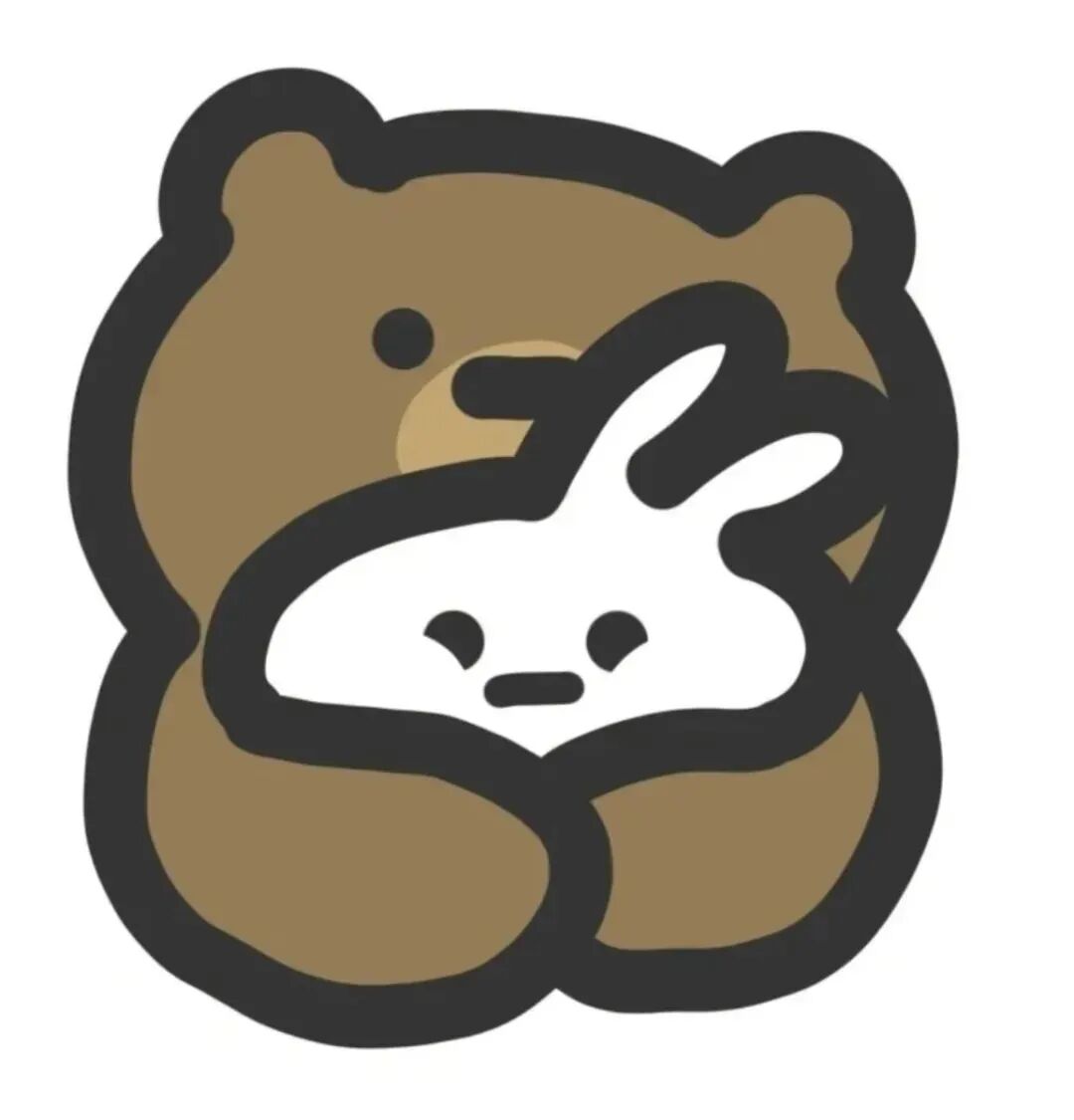 xiantuziqalaopo可爱小熊兔子卡通情侣头像