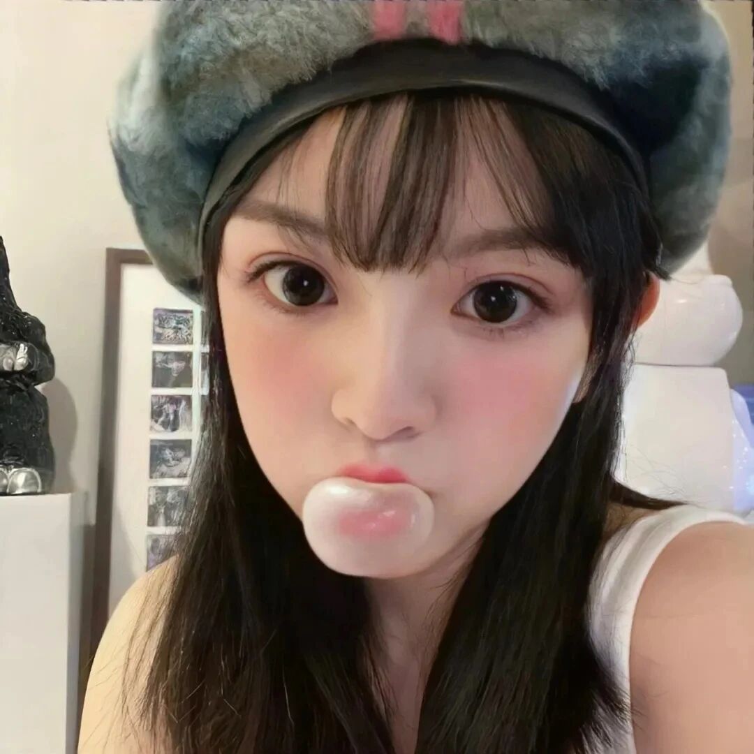 吹泡泡小众女生头像